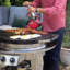 Professional Wheeled Cart with Seasoned Cooksurface LP Gas - Fully Assembled