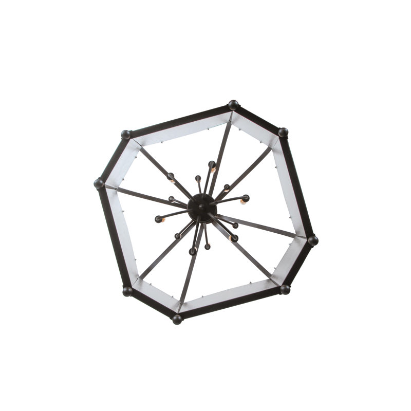 Elyne 12 - Light Lantern Geometric Chandelier