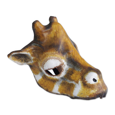 Masque en cuir doucement giraffe