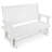Poly Lumber Patio Glider Three Seat with Cup Holders, Durable HIPS Material, All-Weather Resistant, High Backrest and Deep Contoured Seat, Heavy Duty 900 LB, for Outdoor, Porch, Patio-1569539017