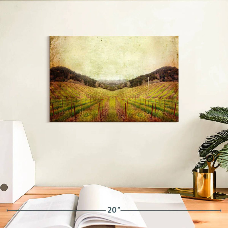 Alvord Napa Vineyard Landscape, H 8 po x l 12 po