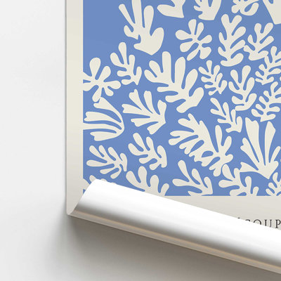 Affiche La Gerbe en bleu Matisse