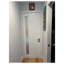Porte intérieure moderne en bois pré-montée avec quincaillerie Planum 0660 Blanc Soie Panneau simple Cadre Moulures Portes robustes pour salle de bain et chambre à coucher - 24 po x 96 po-109782318