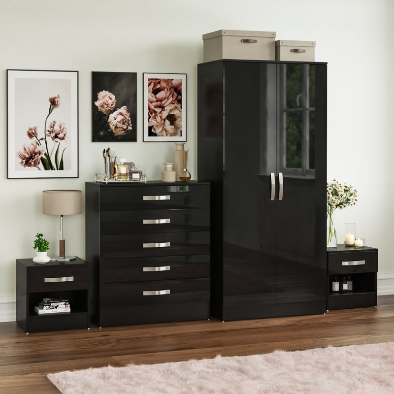 Arkadij Piece Bedroom Set, Black