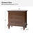 Talona 29'' W Transitional Carved 3-Drawer Nightstand with Built-In Outlets and Solid Wood Legs-1645700553