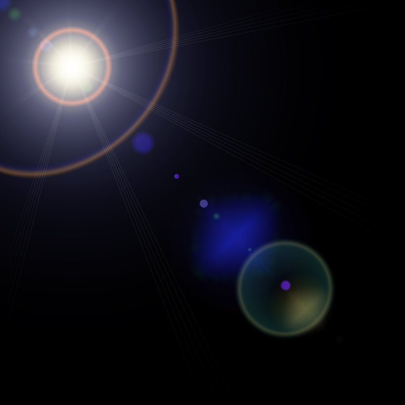 Realistic Lens Flares Star Lights On Transparent Background Vector Illustration by Whilerests - Wrapped Canvas Print