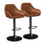 Adjustable Height Counter Stool with Metal Frame-1059084714