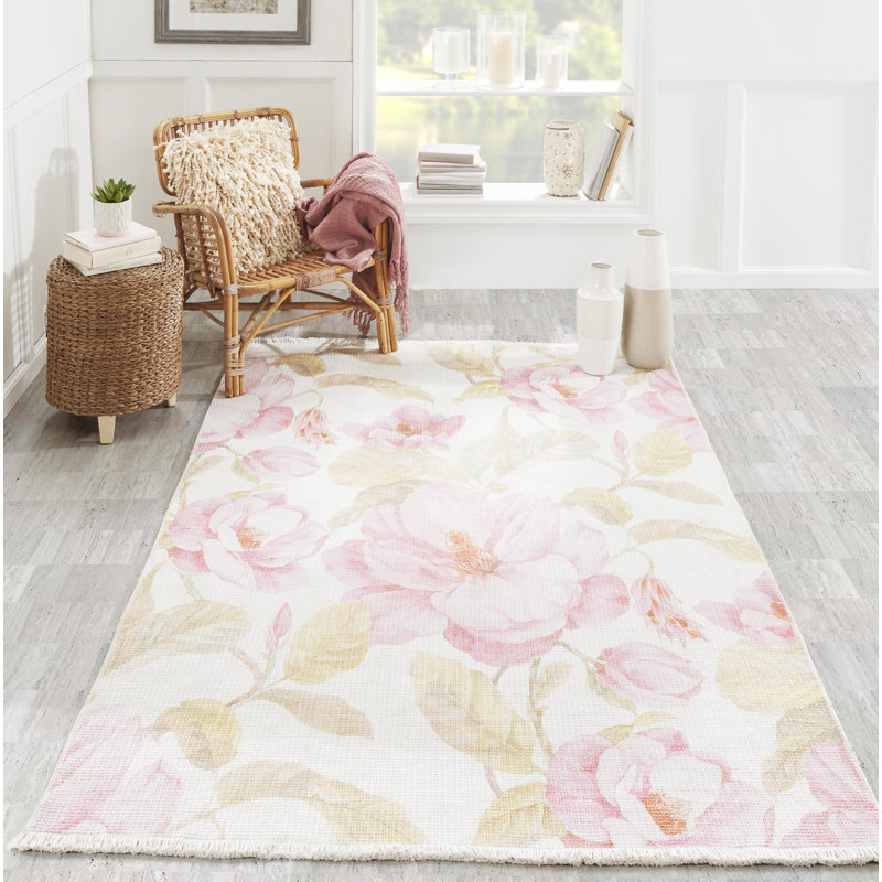 Allston Floral Indoor Rug, Rectangle 5' x 8'