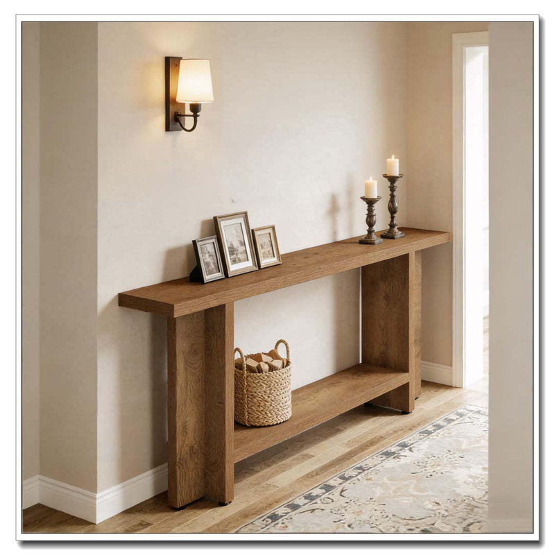 Double-Layer Storage Sofa Table