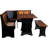 Linon Home Decor Sadie Antique Corner Nook Set With Bench, Wood Plank Look, Space-Saving Design, Left Or Right Hand Configuration