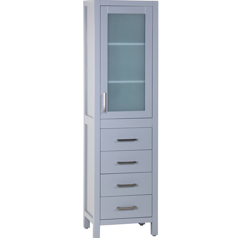 Zenith Glass Linen Cabinet