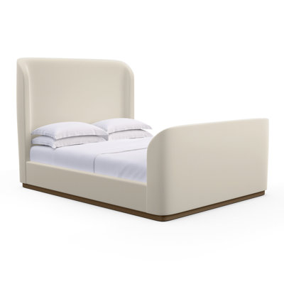 Barrow Upholstered Wingback Bed