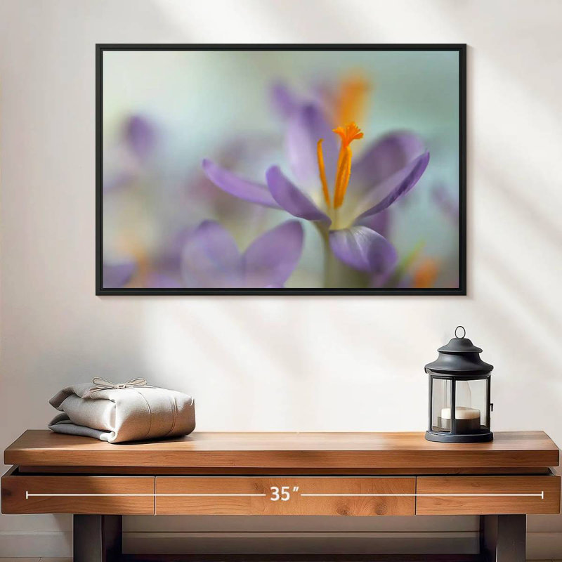 Pastel Spring, 25" X 17", Floating Frame Black