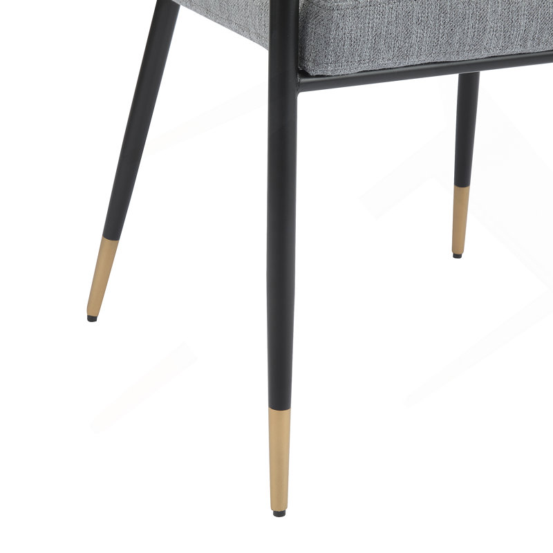 Modern Upholstered Dining Chair, Gray