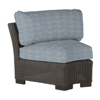 Fauteuil club tissé avec coussins Club