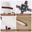 Chaises de salle à manger pivotantes, fauteuils rembourrés en similicuir avec rotation à 360 °, chaise moderne Mid-Century avec pieds en bois massif pour la cuisine, la salle à manger et le salon-1830870024-1830870029