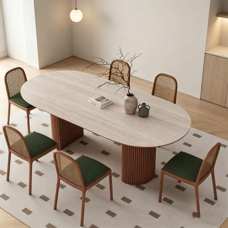 Coeburn, 7 Pieces: Table, 6 Chairs, 29.5"H x 63"L x 31.5"W