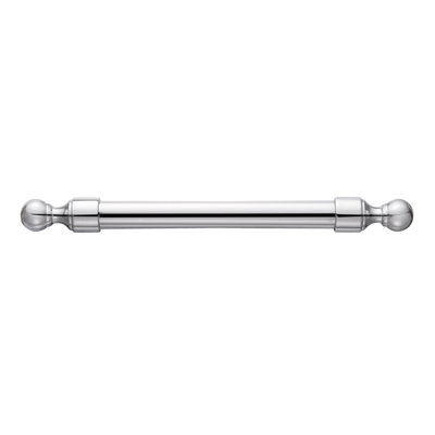 Utopia Alley Vaduz Pull Handle - Decorative Cabinet Drop Pull Handles For Cabinets And Drawers - Vintage Cabinet Hardware With Hand Finished Polished Chrome - Metal Drawer Pull Handle, 5.0" Center To Center (Set Of 10)