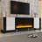 Juliza 68.1'' W Storage Credenza with Electric Fireplace Included-872695016