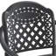 Ensemble de 3 meubles de patio en aluminium coulé avec coussins rouges-712866252