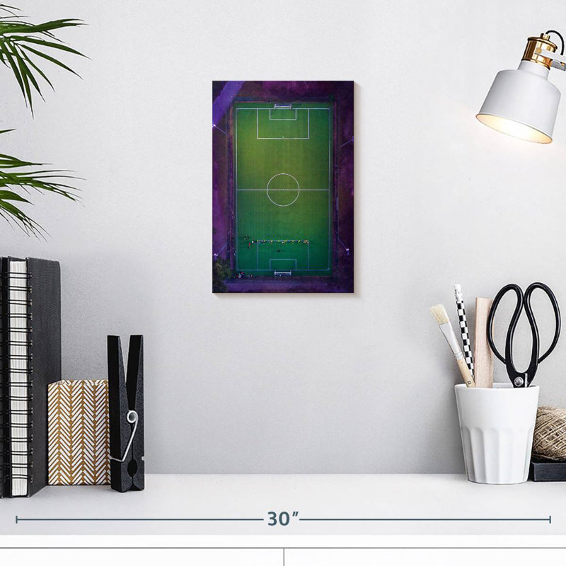 Stade de soccer Sireci vu d'en haut, H 12 po x l 8 po