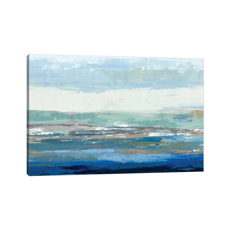 Big Wave - Wrapped Canvas Painting, 20.32 cm H x 30.48 cm W