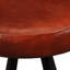 Tabouret de bar Tabouret de bar à hauteur de comptoir pour îlot de pub en cuir véritable
