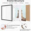 Black Gallery Wall Picture Frame - Frames Included: 3