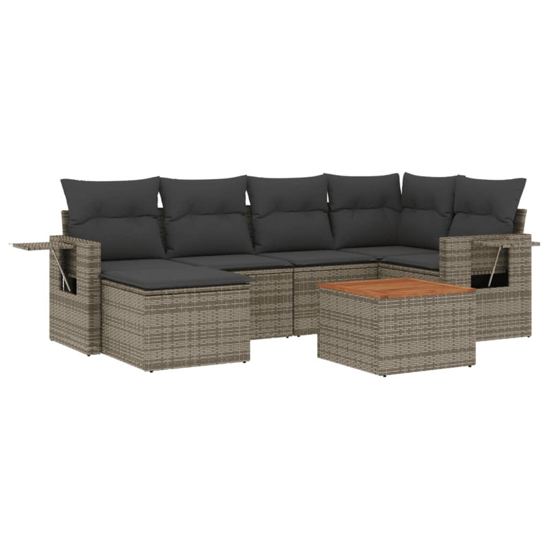 Vidaxl Garden Sofa Set Grey