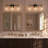 Satilla 3-Light Dimmable Modern Bathroom Vanity Light with Clear Glass Globe