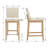 Alayha Upholstered 26'' Counter Bar Stools with Solid Wood Frame Set of 2-874013958