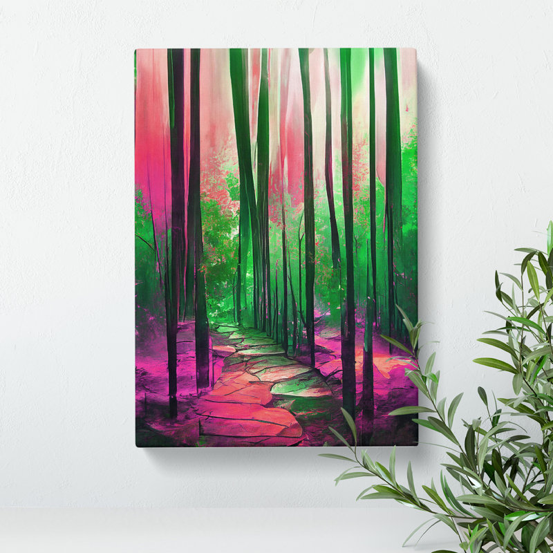 Forest Expressionism No.4 - Wrapped Canvas, 50cm H x 35cm W
