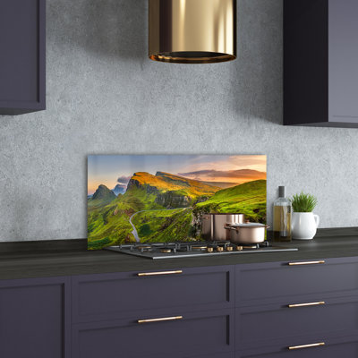 50cm W x 100cm L Glass Peel and Stick Panel