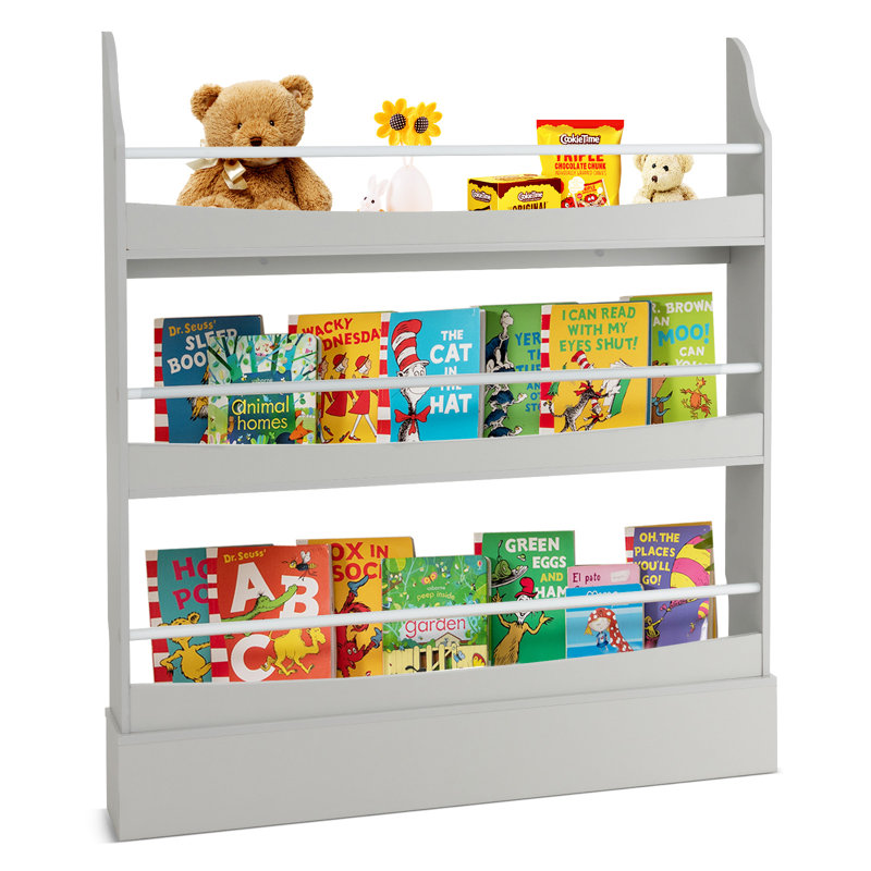 Kates 144cm H X 98cm W No Subject Standard Kids Bookcase, Grey