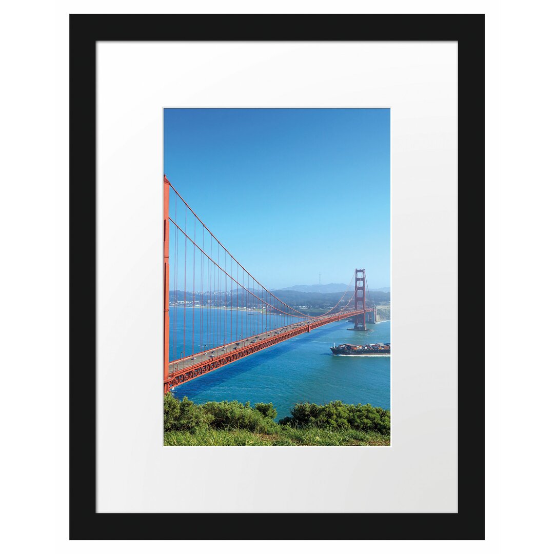 Gerahmtes Poster Golden Gate Bridge