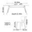 Table de salle à manger moderne et simple en bois de frêne durable-107385381