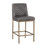 5West Upholstered Stool with Metal Frame