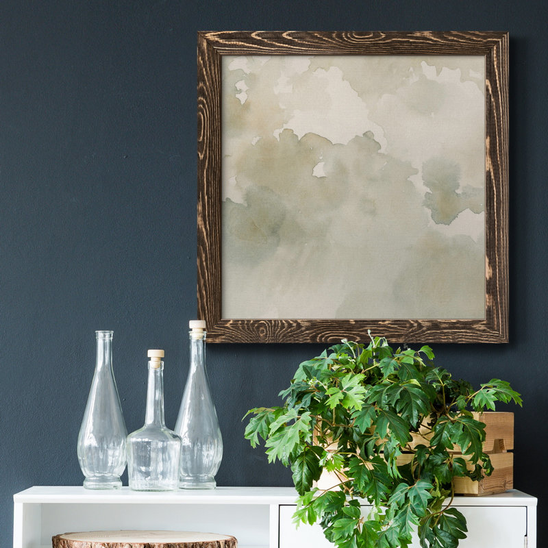 «Warm Clouds Abstract II», toile encadrée de qualité supérieure - prête à être accrochée, H 34,5 po x l 34,5 po x P 1 po