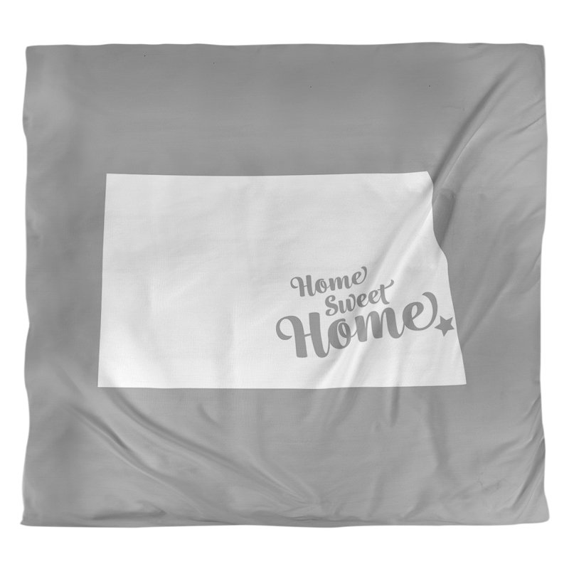 Housse de couette pour la maison, Polyester brossé, Housse de couette pour grand lit, Gris