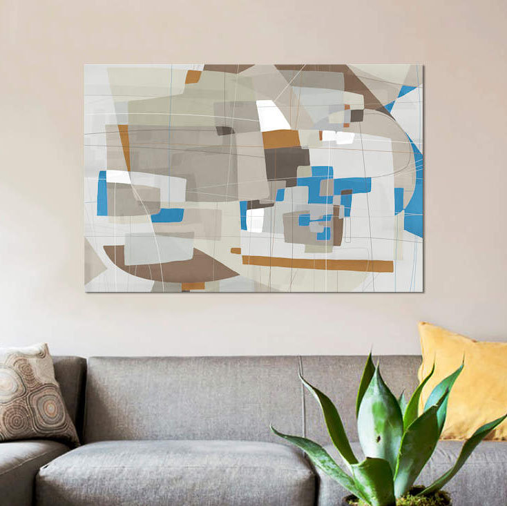 « somatique battement i », impression sur toile, H 8 po x l 12 po x P 0,75 po, Toile tendue, Pas de tapis