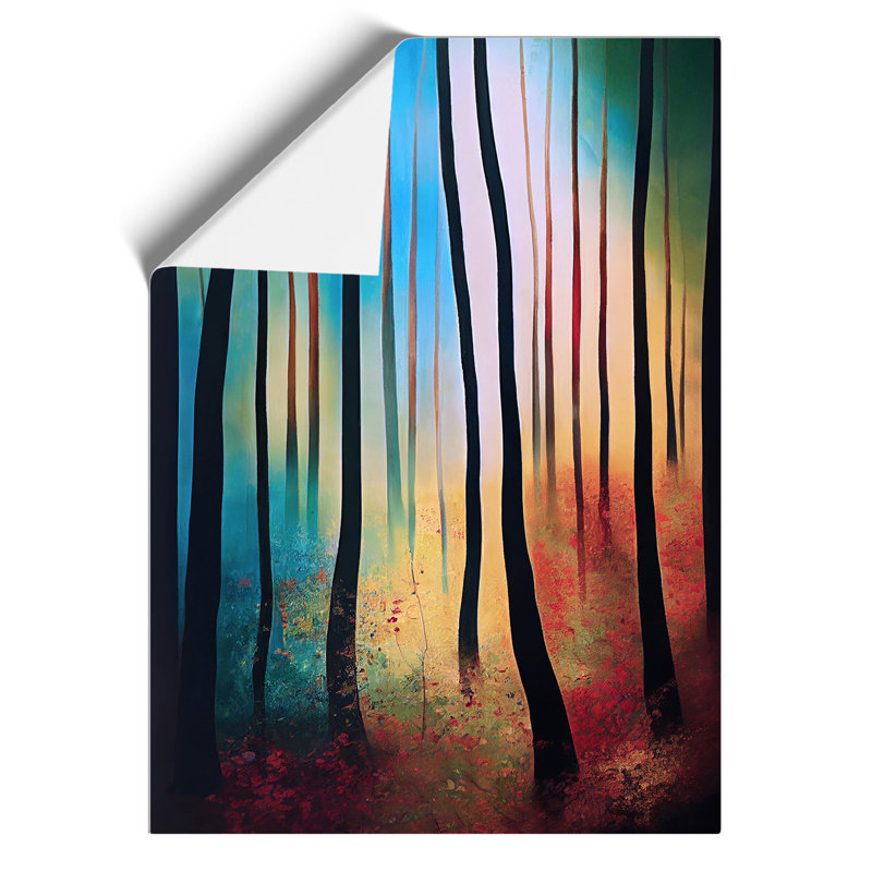 Vibrant Forest No.3 - Wall Art, 29.7cm H x 21cm W, Paper, No Matte
