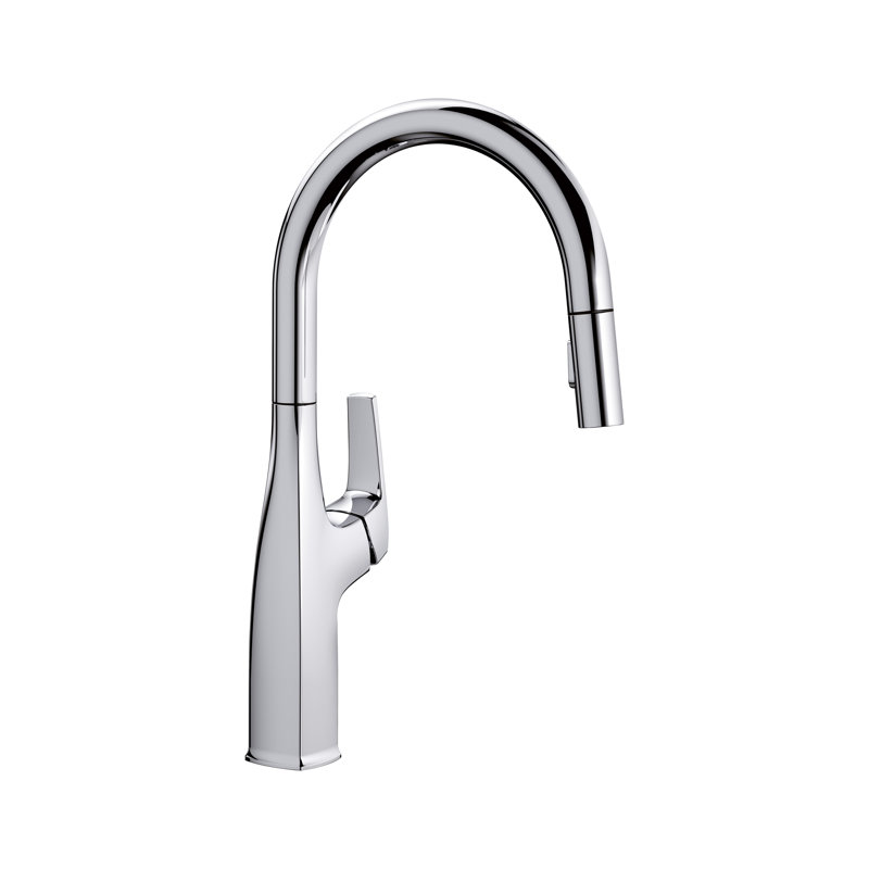 Rivana High-Arc Pull-Down Dual-Spray Kitchen Faucet, Polished Chrome