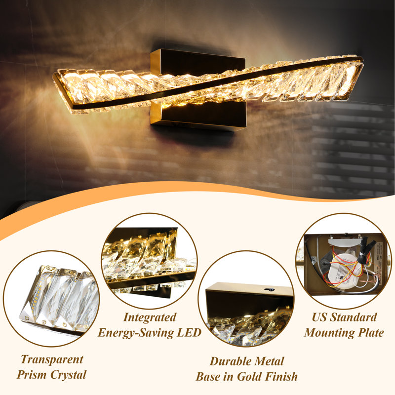 Diamonta Dimmable LED Bath Bar