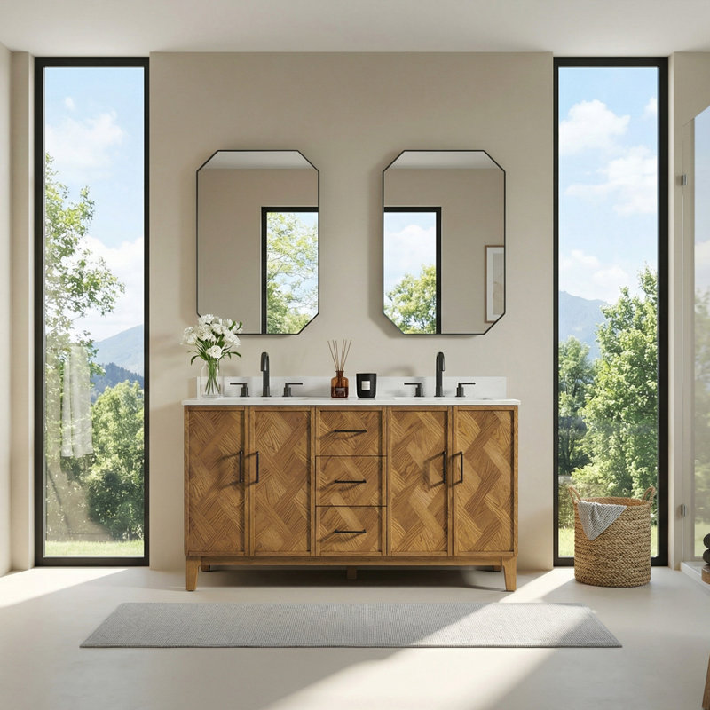 Ensemble de meuble-lavabo double 60 po Clara Brown