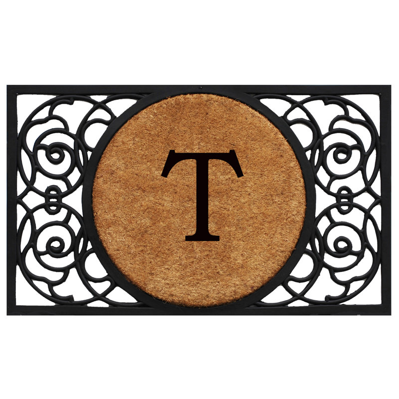 Cermenho Non-Slip Outdoor Doormat, T, Rectangle 18" x 30"