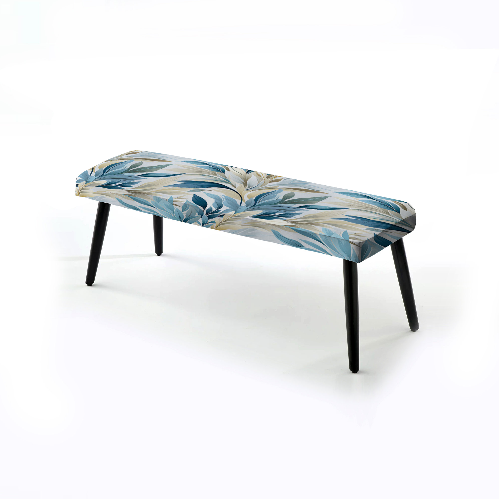 Design Art Coastal Neutrals Tropical Pattern - Tropical Upholstered ...
