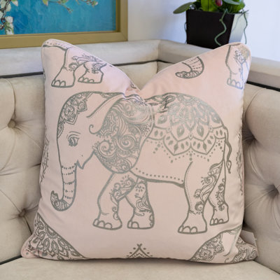Coussin carré en velours