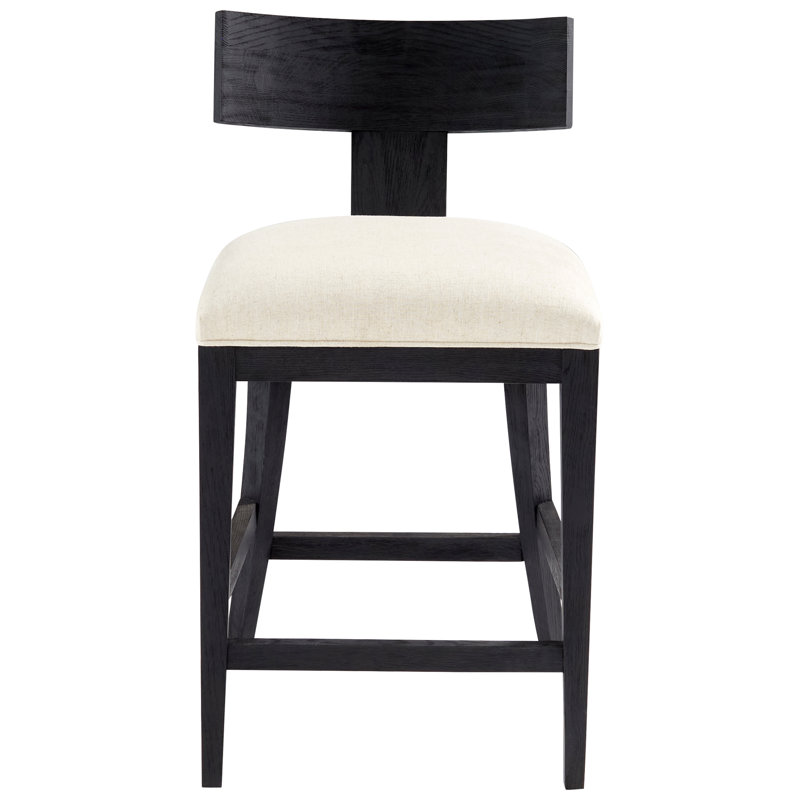 Sedia Upholstered Stool with Solid Wood Frame