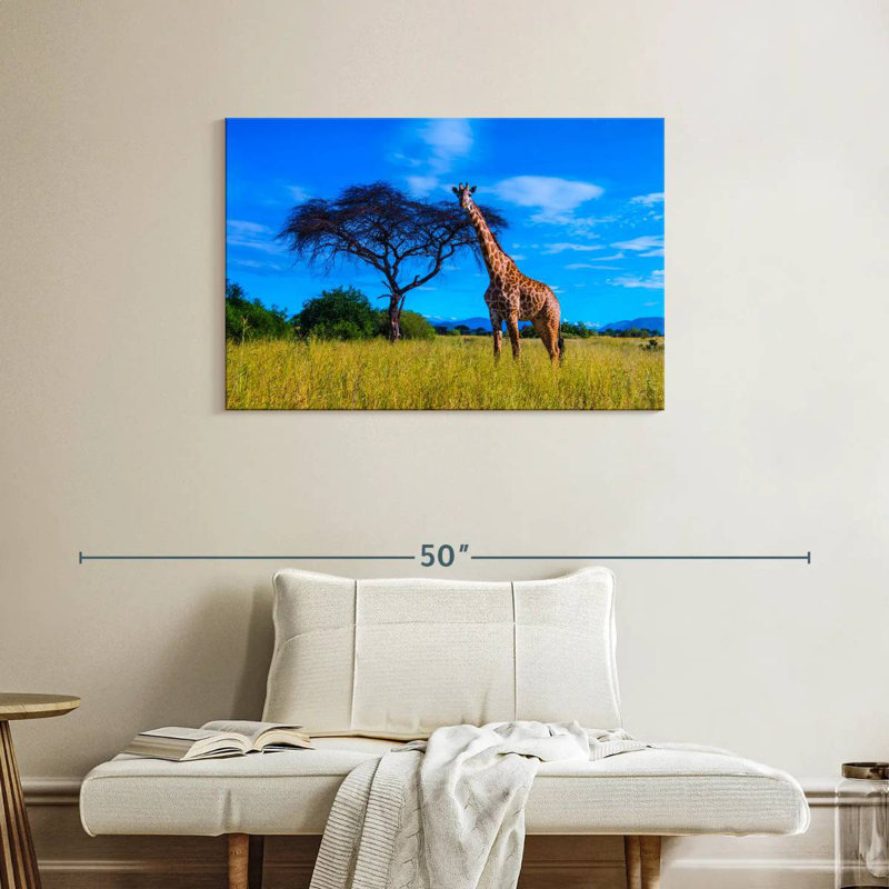 Girafe du parc national Brampt Ruaha, H 24 po x l 36 po