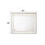 Miroir blanc perle